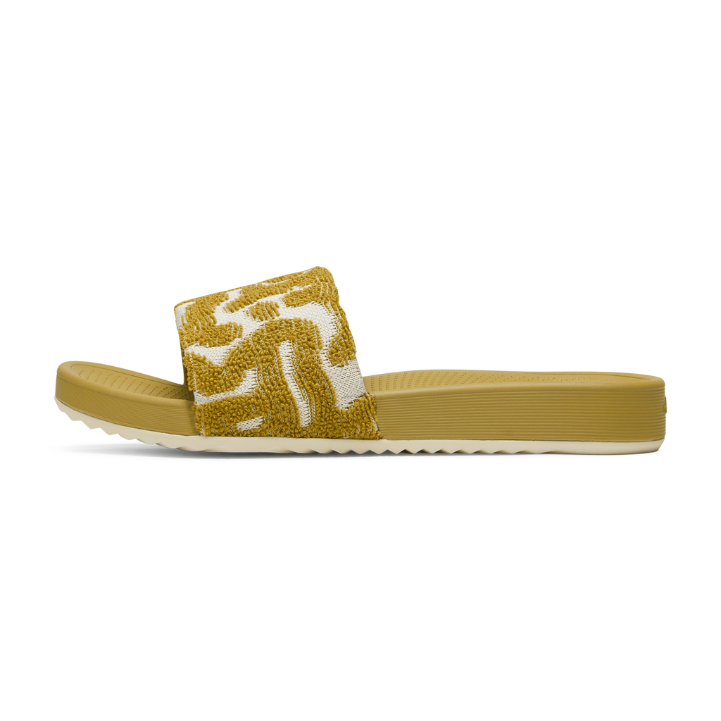 Women's Allbirds Slide Terry - Ochre/Warm White (Ochre Sole)